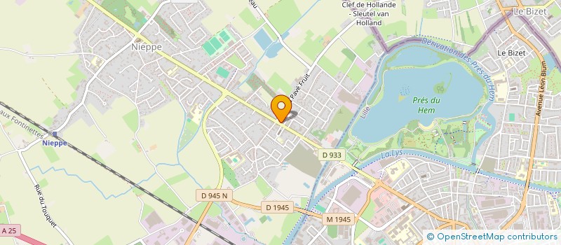 localisation de l'entreprise ETS ROBERT GRUEZ ET FILS  NIEPPE