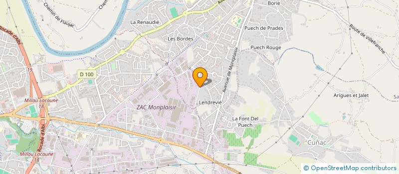 localisation de l'entreprise ETS ROBERT MOLINA à SAINT-JUERY