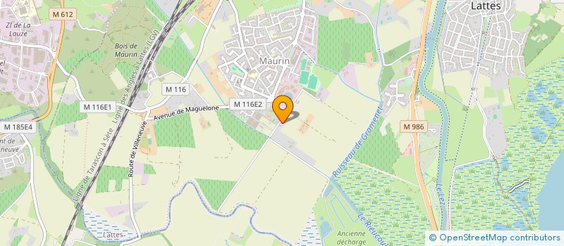 localisation de l'entreprise ETS ROBIN à LATTES