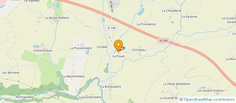 localisation de l'entreprise ETS ROBINEAU à BEAUPREAU-EN-MAUGES