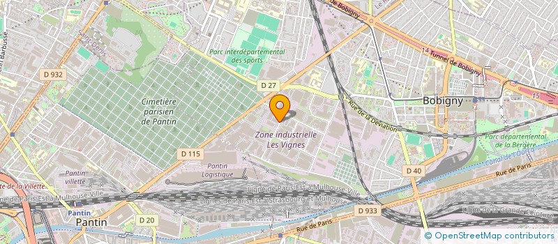 localisation de l'entreprise ETS ROGER BARBIER à BOBIGNY