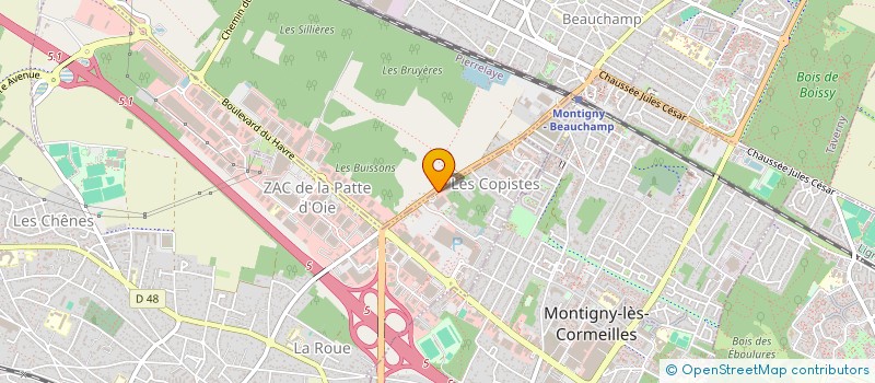 localisation de l'entreprise ETS ROLLAND  HERBLAY-SUR-SEINE