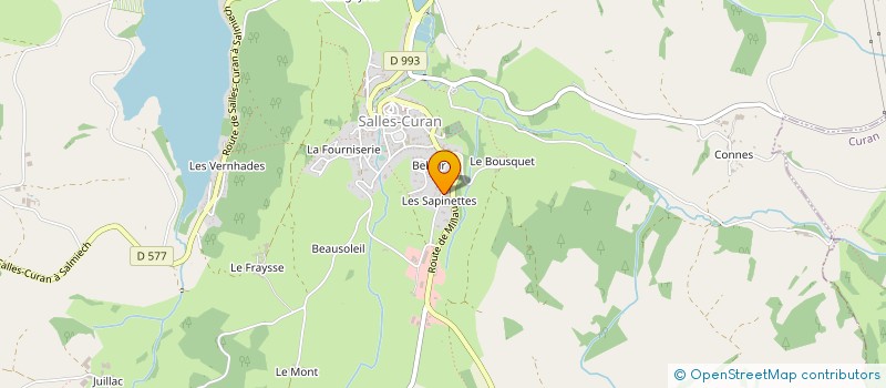 localisation de l'entreprise ETS ROLLAND-MOLINIER à SALLES-CURAN
