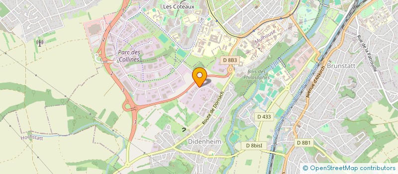 localisation de l'entreprise ETS ROMANI & FILS SAS à BRUNSTATT-DIDENHEIM