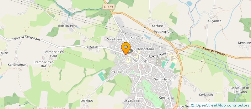 localisation de l'entreprise ETS ROPERT à PLESCOP