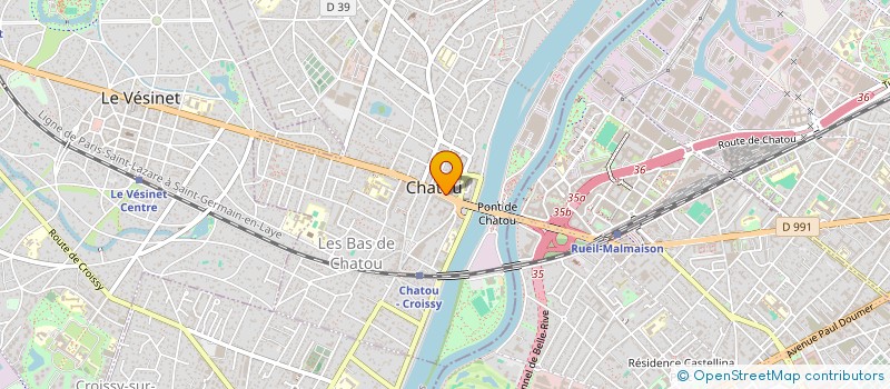 localisation de l'entreprise ETS ROULLEAUX ANFRAY SA à CHATOU