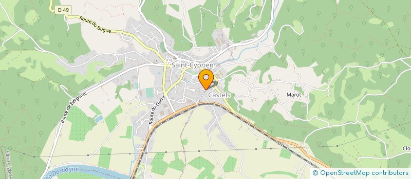 localisation de l'entreprise ETS ROUQUIOT à CASTELS ET BEZENAC