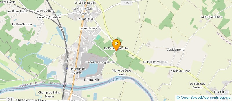localisation de l'entreprise ETS ROUSSEAU à LA CELLE-SAINT-AVANT
