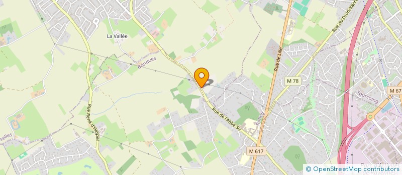 localisation de l'entreprise ETS ROUSSEAU FRERES à LINSELLES