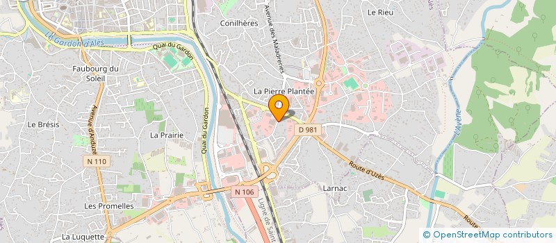 localisation de l'entreprise ETS ROUSTAN ET FILS à ALES