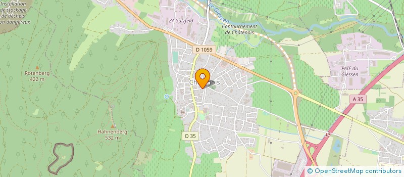 localisation de l'entreprise ETS RUFFENACH à CHATENOIS