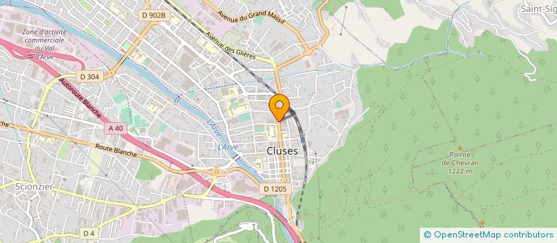 localisation de l'entreprise ETS RVL à CLUSES