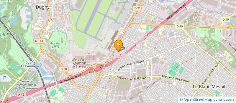 localisation de l'entreprise ETS SAADEDDINE  LE BLANC-MESNIL
