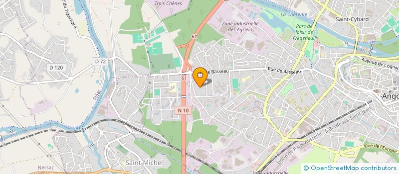 localisation de l'entreprise ETS SACCO AHILIO à ANGOULEME