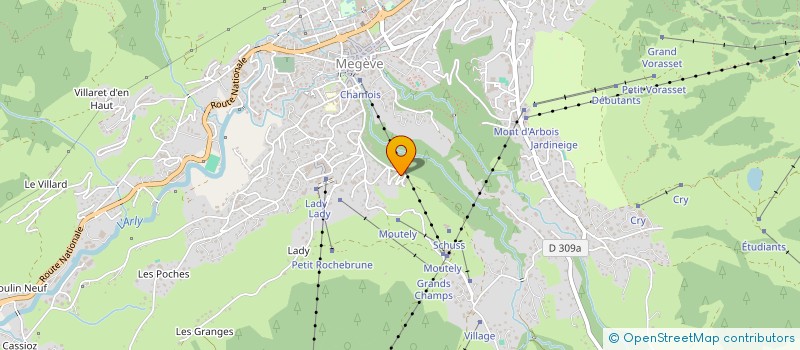 localisation de l'entreprise ETS SAIA MAURICE  MEGEVE