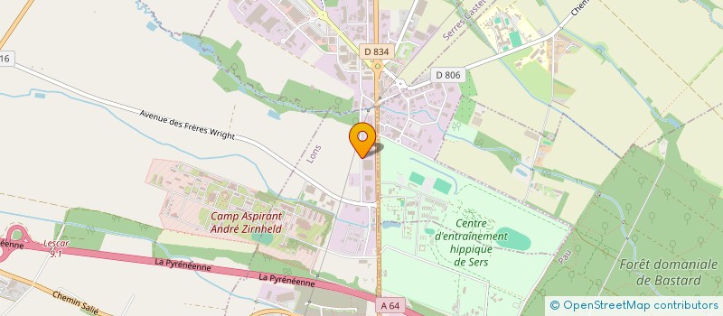 localisation de l'entreprise ETS SAINT CRICQ à LONS