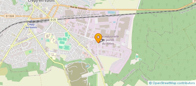 localisation de l'entreprise ETS SAINTE BEUVE à CREPY-EN-VALOIS