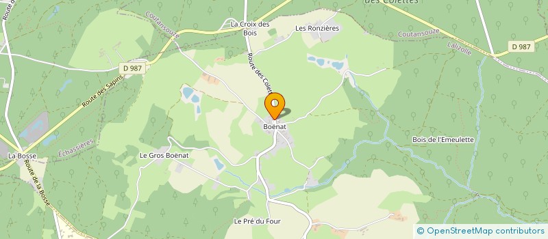 localisation de l'entreprise ETS SANCELME ELEC  EBREUIL