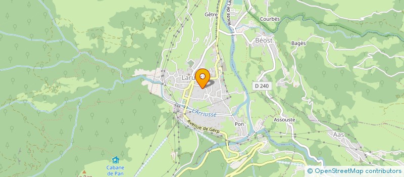 localisation de l'entreprise ETS SANCHETTE (S.E.) à LARUNS