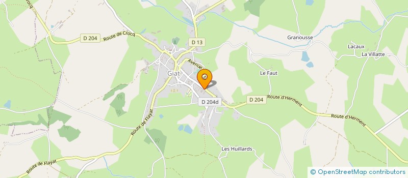 localisation de l'entreprise ETS SAUDADE  GIAT