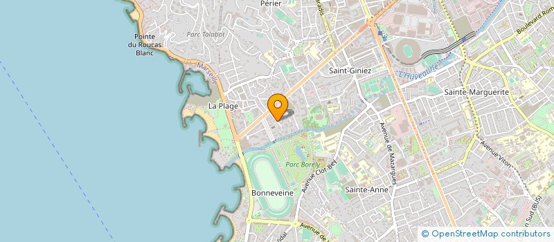 localisation de l'entreprise ETS SAURIN HORTICULTEUR PAYSAGISTE à MARSEILLE