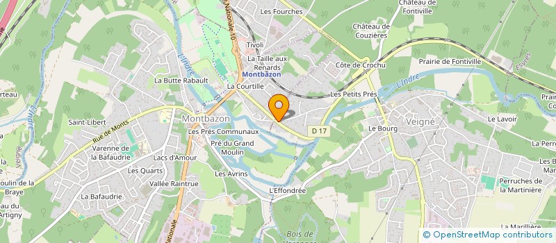 localisation de l'entreprise ETS SEBASTIEN CHOLET  VEIGNE