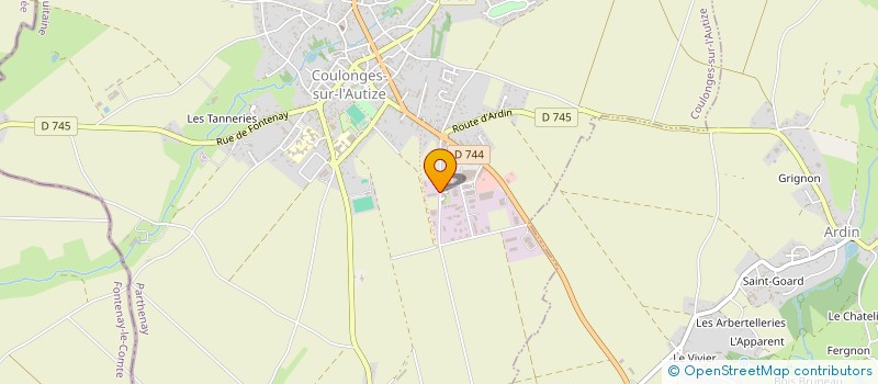 localisation de l'entreprise ETS SEGEAT à COULONGES-SUR-L'AUTIZE