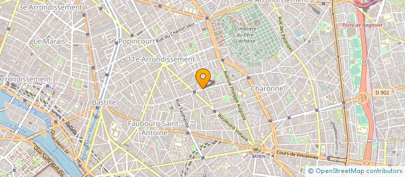localisation de l'entreprise ETS SEGUY à PARIS