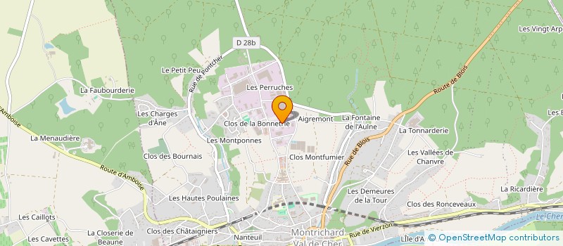 localisation de l'entreprise ETS SERELLE GAILLARD  MONTRICHARD-VAL-DE-CHER