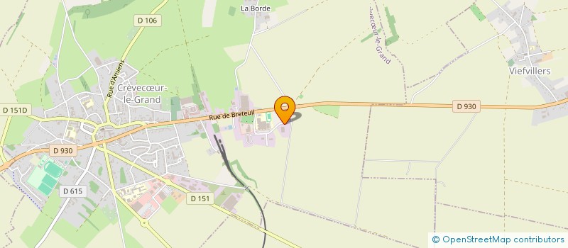 localisation de l'entreprise ETS SERRURERIE DE BAETS  CREVECUR-LE-GRAND