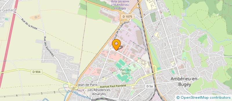 localisation de l'entreprise ETS SERVIGNAT à AMBERIEU-EN-BUGEY