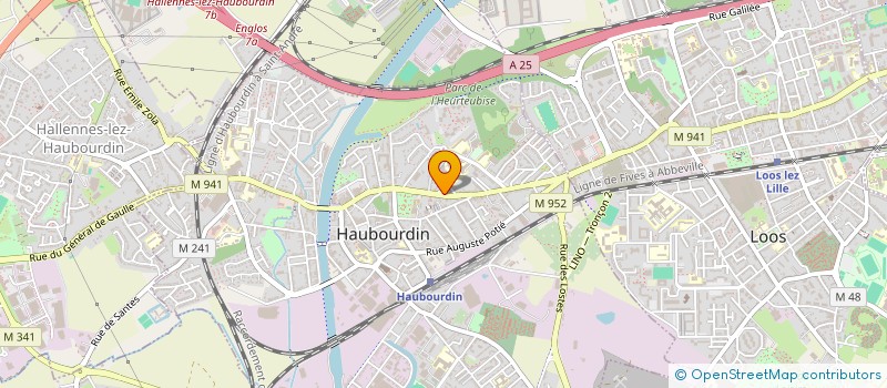 localisation de l'entreprise ETS SIDHOUM BARBIER à HAUBOURDIN