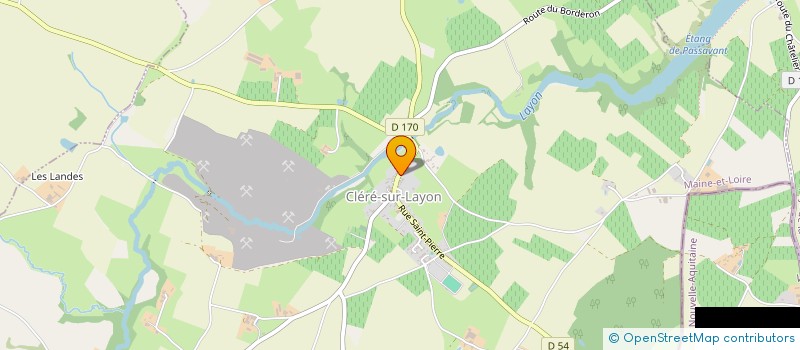 localisation de l'entreprise ETS SIGOGNE  CLERE-SUR-LAYON