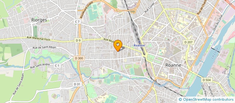 localisation de l'entreprise ETS SKINORD à ROANNE