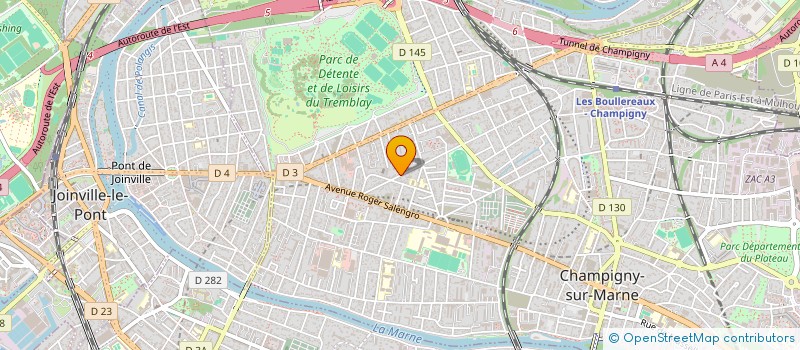 localisation de l'entreprise ETS SORIANO à CHAMPIGNY-SUR-MARNE