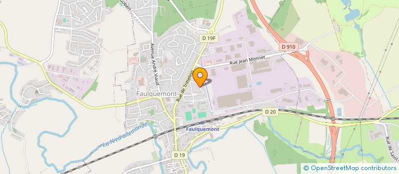 localisation de l'entreprise ETS SOUCHON à FAULQUEMONT