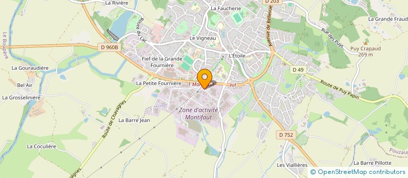 localisation de l'entreprise ETS SOULARD DIDIER à POUZAUGES