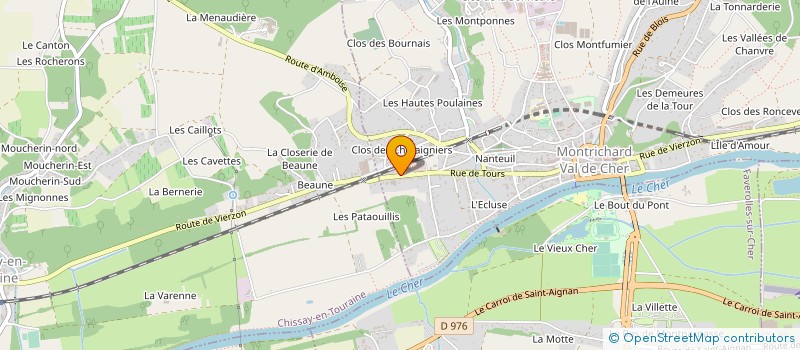 localisation de l'entreprise ETS SOULAT à MONTRICHARD-VAL-DE-CHER