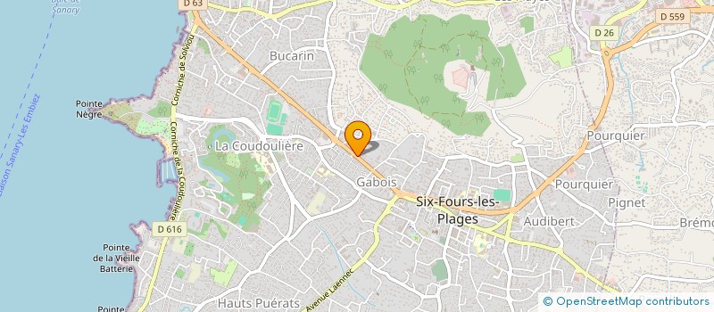 localisation de l'entreprise ETS ST MARTIN à SIX-FOURS-LES-PLAGES