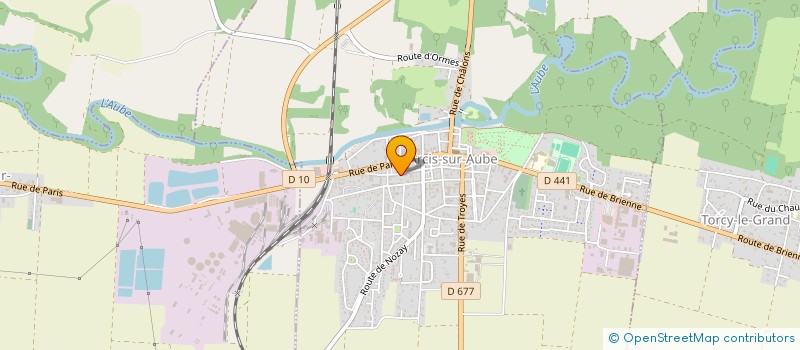 localisation de l'entreprise ETS STALBERGER  ARCIS-SUR-AUBE