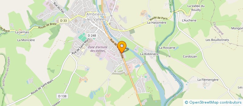localisation de l'entreprise ETS STANISLAS MARCADET à AMBRIERES-LES-VALLEES