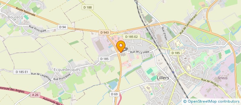 localisation de l'entreprise ETS STERIN à LILLERS