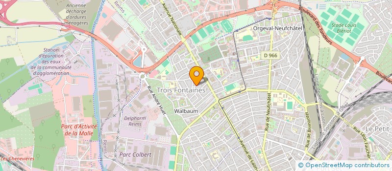 localisation de l'entreprise ETS SUPRUN  REIMS