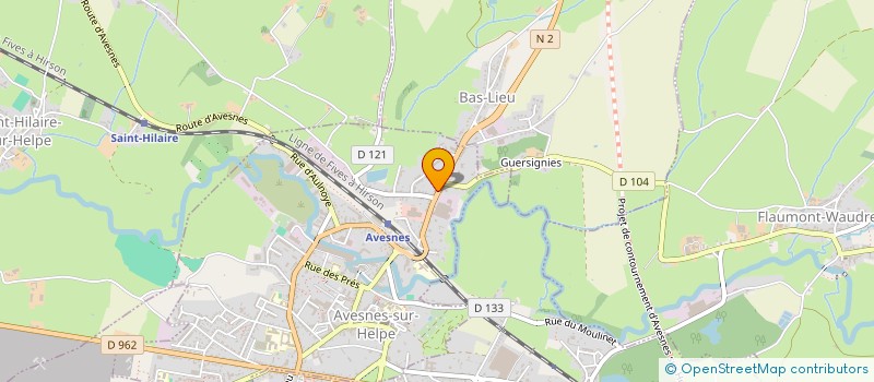 localisation de l'entreprise ETS SURIN STE D EXPLOITATION à AVESNES-SUR-HELPE