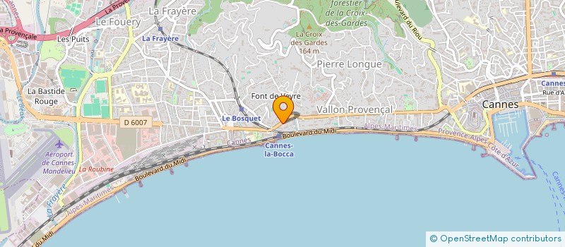 localisation de l'entreprise ETS T WENZEL ET CO à CANNES