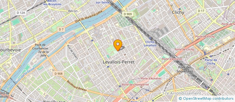 localisation de l'entreprise ETS TAMARYS à LEVALLOIS-PERRET