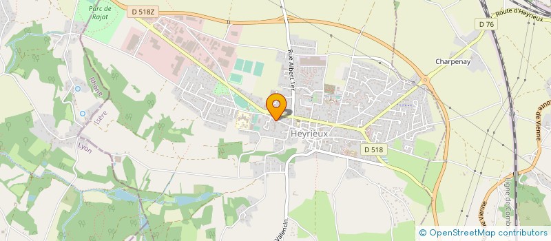 localisation de l'entreprise ETS TARDY à HEYRIEUX