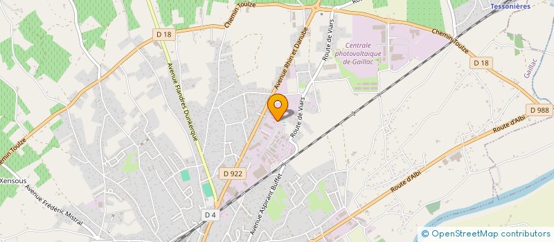 localisation de l'entreprise ETS TARROUX  GAILLAC