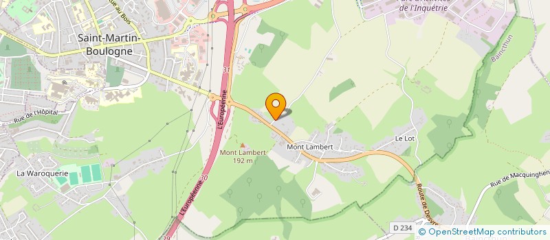 localisation de l'entreprise ETS TEILLIER à ST MARTIN BOULOGNE