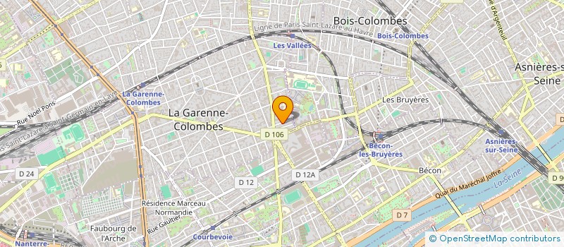 localisation de l'entreprise ETS TEIXEIRA à LA GARENNE-COLOMBES